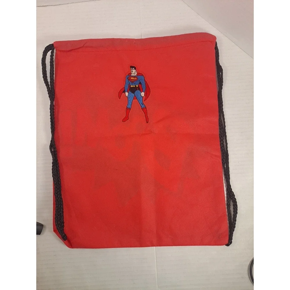BOOM‎ Superhero Drawstring Bags Backpack With Superman Hand Embroidered